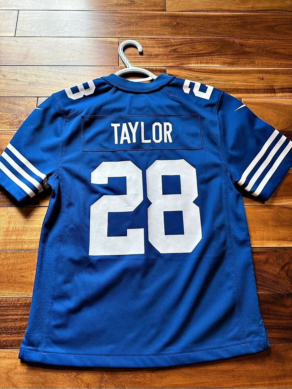 Nike NFL Player Jersey 28 Taylor Blue & White Boys Medium
